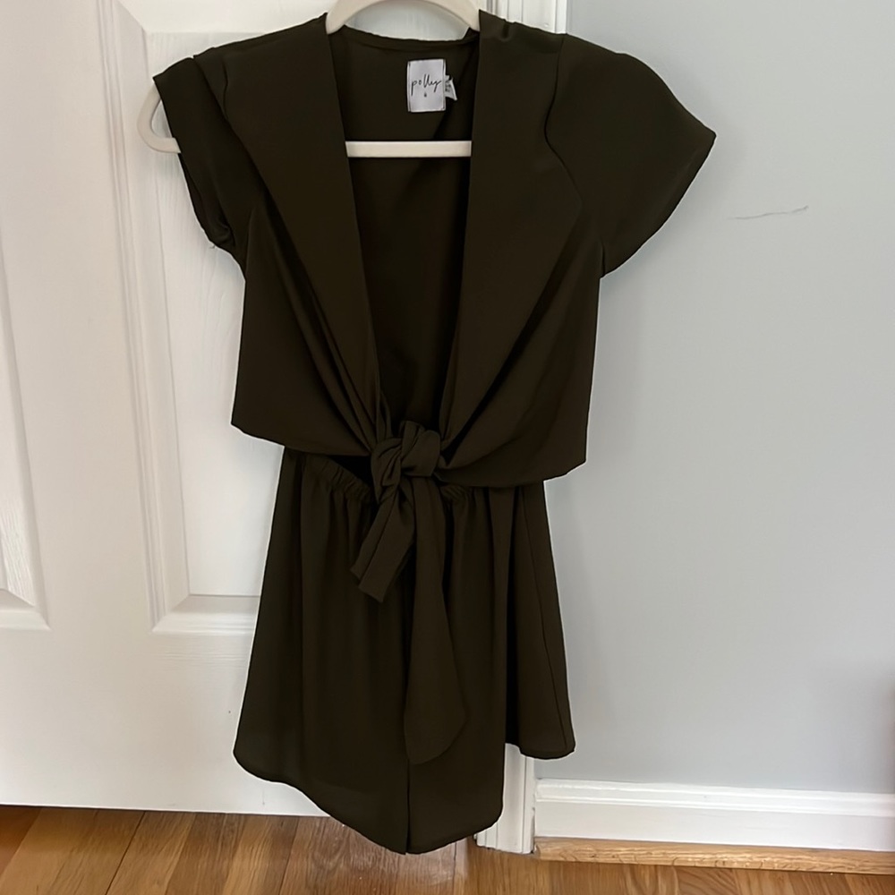 Princess polly dark green romper